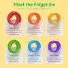 Sensory Slap Bracelet Fidget Toys,Silicone Anti Stress Relief Toy For Kids Children Adhd Autism Calming Antistress Anxity 6 Pack