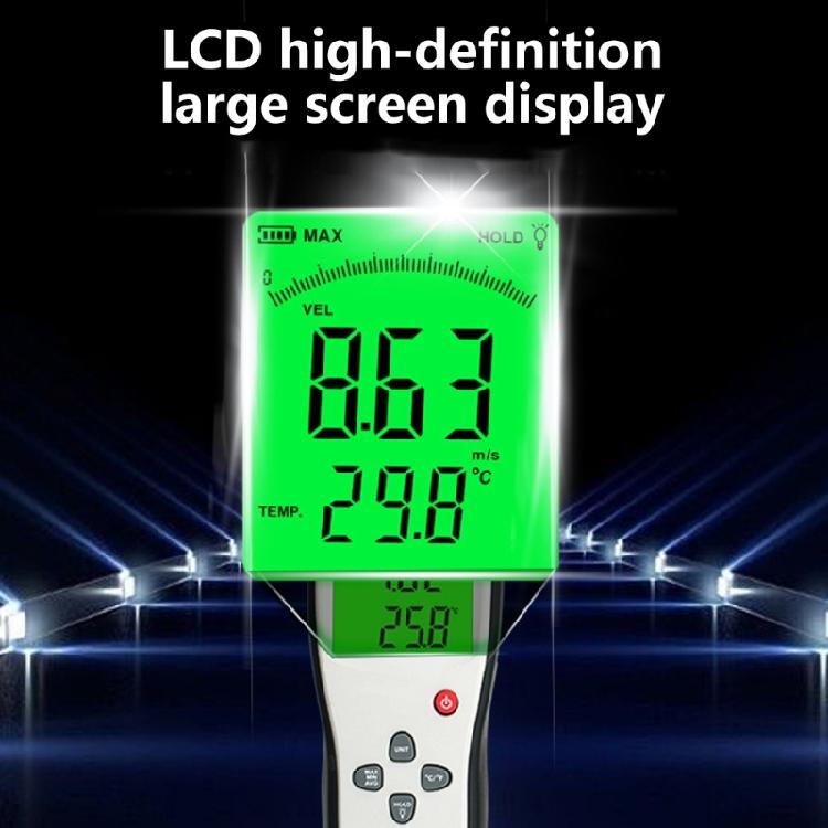 Reliable Digital Anemometer For Measuring Airflows 0.3-45m/s Perfect For HVAC Engineers And Industrial Applications