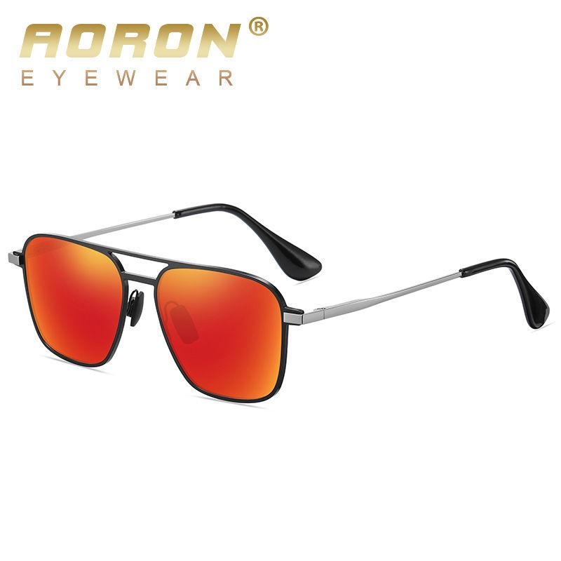 AORON Metal Frame Photochromic Polarized Sunglasses UV400 Anti Glare Sports Driving Fishing Glasses