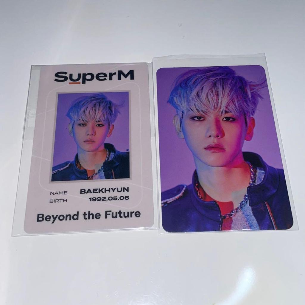 [USED] SuperM EXO Baekhyun Trading Card ID Card Beyond Live