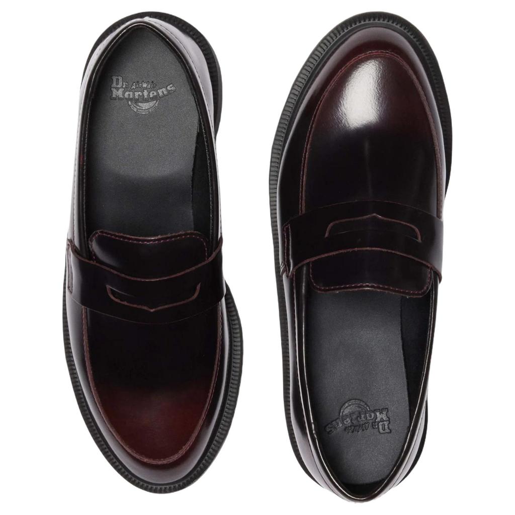 Dr. Martens Temara Leather Vintage Slip-On Loafers Women Loafers Cherry-Red 41360600