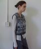 EN OR [Alpaca 35%] Superfine Alpaca Nordic Vest - Navy