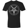 Baphomet Tričko Černé nebo Bílé 100% Bavlna Satan Okultní Sigil Čarodějnice Goth
