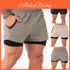 Quick Dry Men's Workout Shorts With Adjustable Waist And Secure Phone Pocket