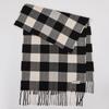 Winter new versatile plaid scarf women's color matching warm fringed scarf checkerboard high-end imitation cashmere scarf