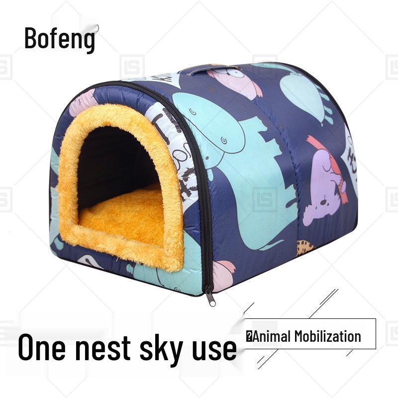 

2022 Waterproof Outdoor Cat & Dog House - Rainproof and Insulated for All Seasons S Up to 5 Jin