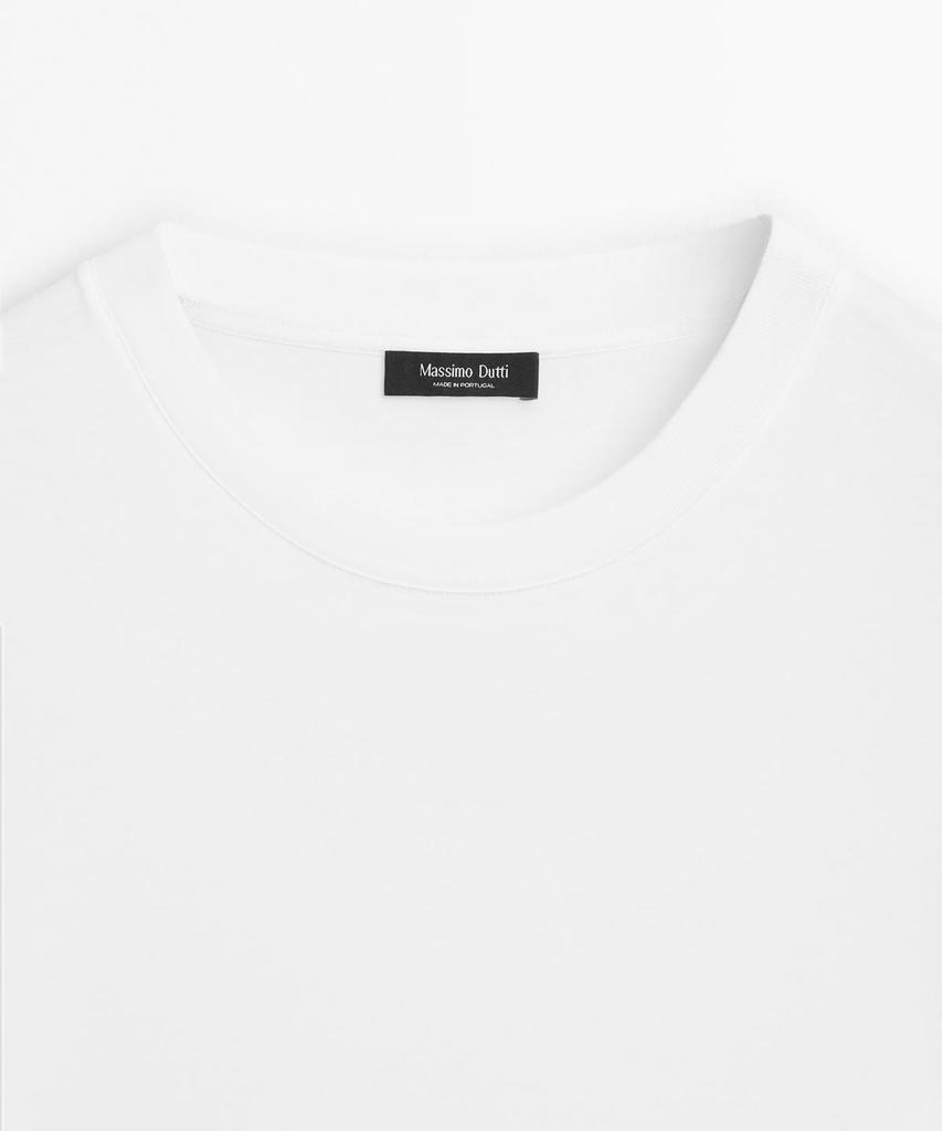 Masimodutti Long Sleeve Medium Weight Cotton T-Shirt