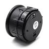 52 mm oljetrykkmåler Universal 12V 0-7Bar Auto Biloljepressemåler LED-måler med sensor for racingmåler Svart