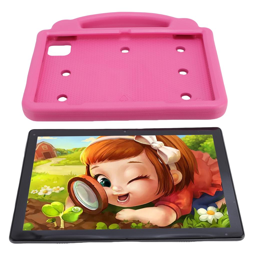 Kids Tablet 10.1 Inch 5G WiFi WiFi6 64GB Double Camera Toddler Learning Entertainment Tablet for Android 14 Roseate EU