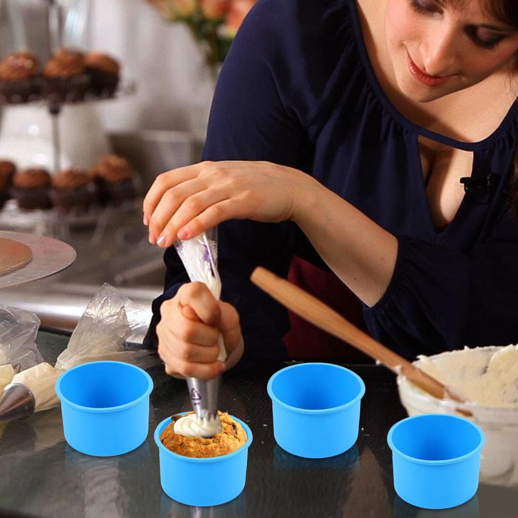 Silicone Cake Molds Silicone Round Cake Pan Nonstick Silicone Moulds for DIY Baking Cheese Cake Chocolate Cake Layer Cake Mousse