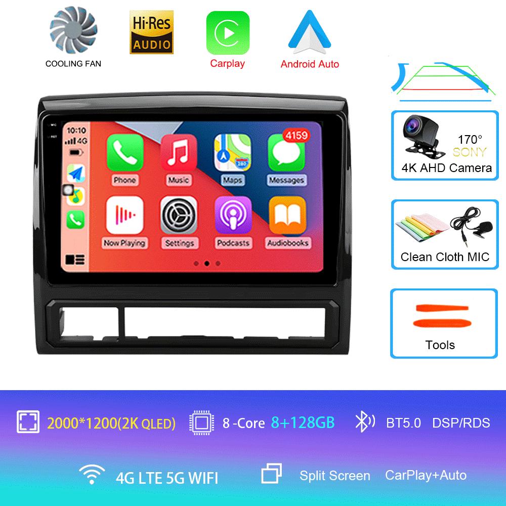 Car Radio Android 14 Carplay Auto 4G+WIFI For Toyota Tacoma 2 N200 Hilux 2005-2015 Navigation GPS Multimedia Video Player Stereo