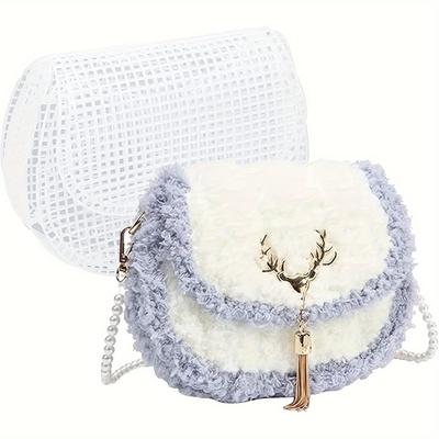 6 Stück DIY Bastel-Plastik-Leinwand - Maschenbögen für Häkeltasche, Handtaschen-Gitterplatten für Umhängegeldbörse & DIY-Geldbörsenherstellung