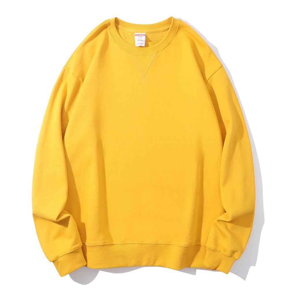 JR Zhenweisi Men's Purple Round Neck Long Sleeve Sweatshirt: Early Autumn Cotton-Feel, Loose Fit, Unisex Style