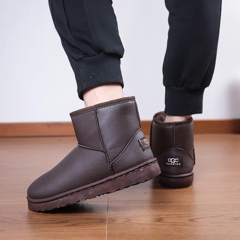 

Короткие зимние ботинки мужские бархатные зимние утепленные хлопковые ботинки хлеб большого размера нескользящая обувь хлопковая обувь для пары мужские сохраняют тепло 48