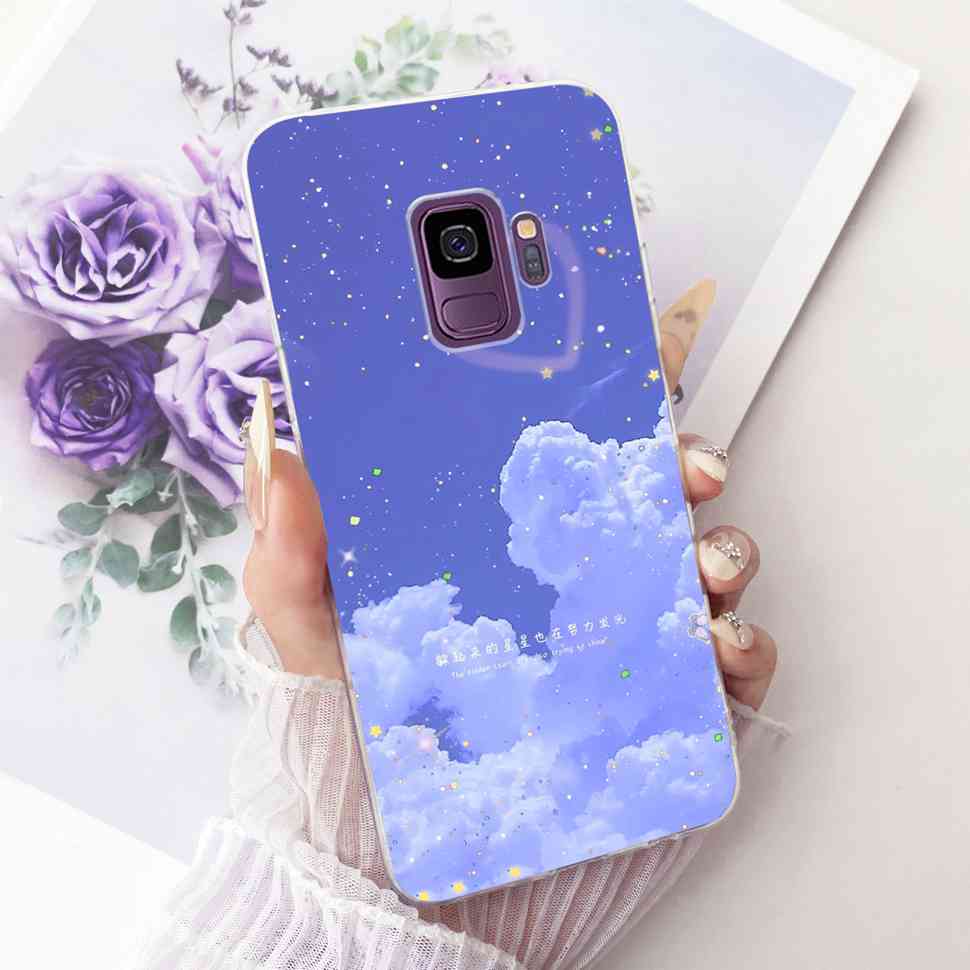 Protective Cases For Samsung Galaxy S9 Plus Soft Silicone Back Cover For Samsung S9Plus S9+ Summer Fresh Butterfly Shell Capa