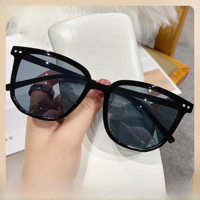 Modne okulary przeciwsłoneczne Polygonal dla kobiet - moda europejska i amerykańska, styl gwiazd internetu, spolaryzowane