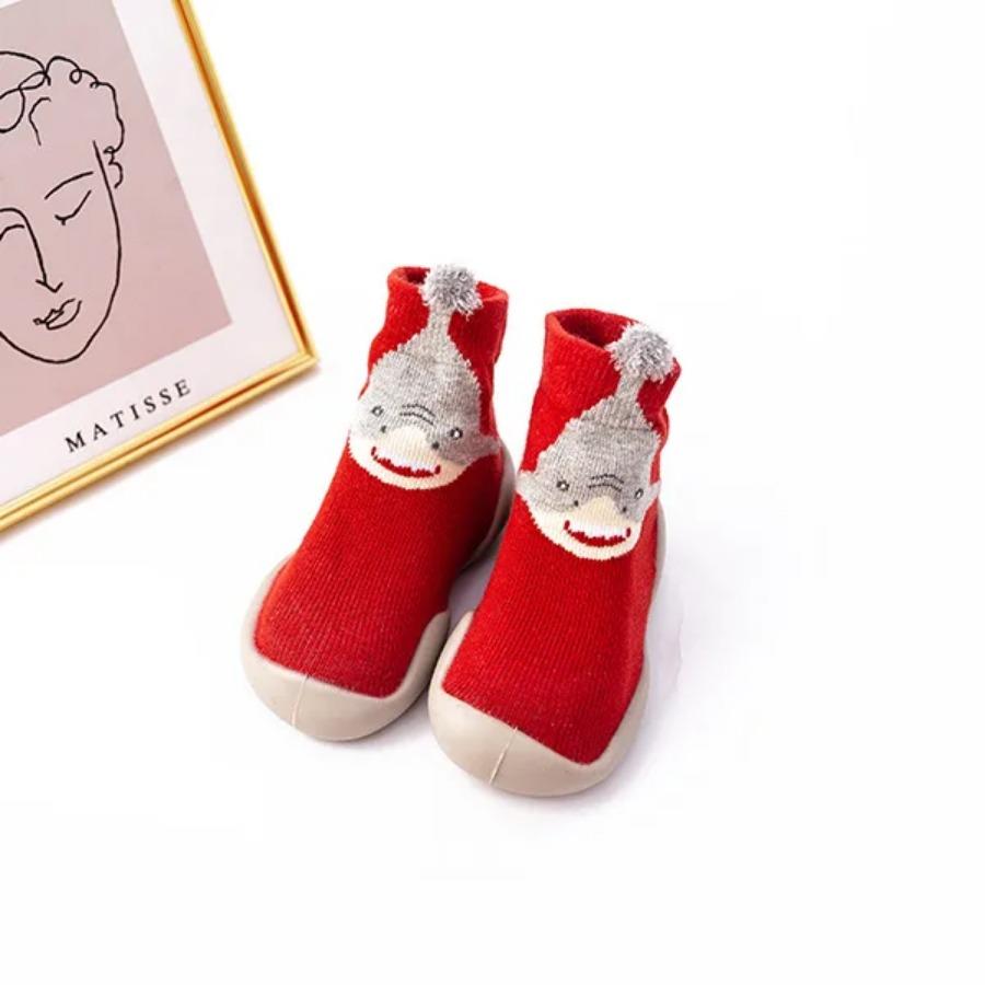 Șosete pentru bebeluși Pantofi cu talpă moale Primăvară și toamnă Desen animat Multicolor Confortabil Pantofi de casă Pantofi de mers pentru bebeluși de interior și exterior