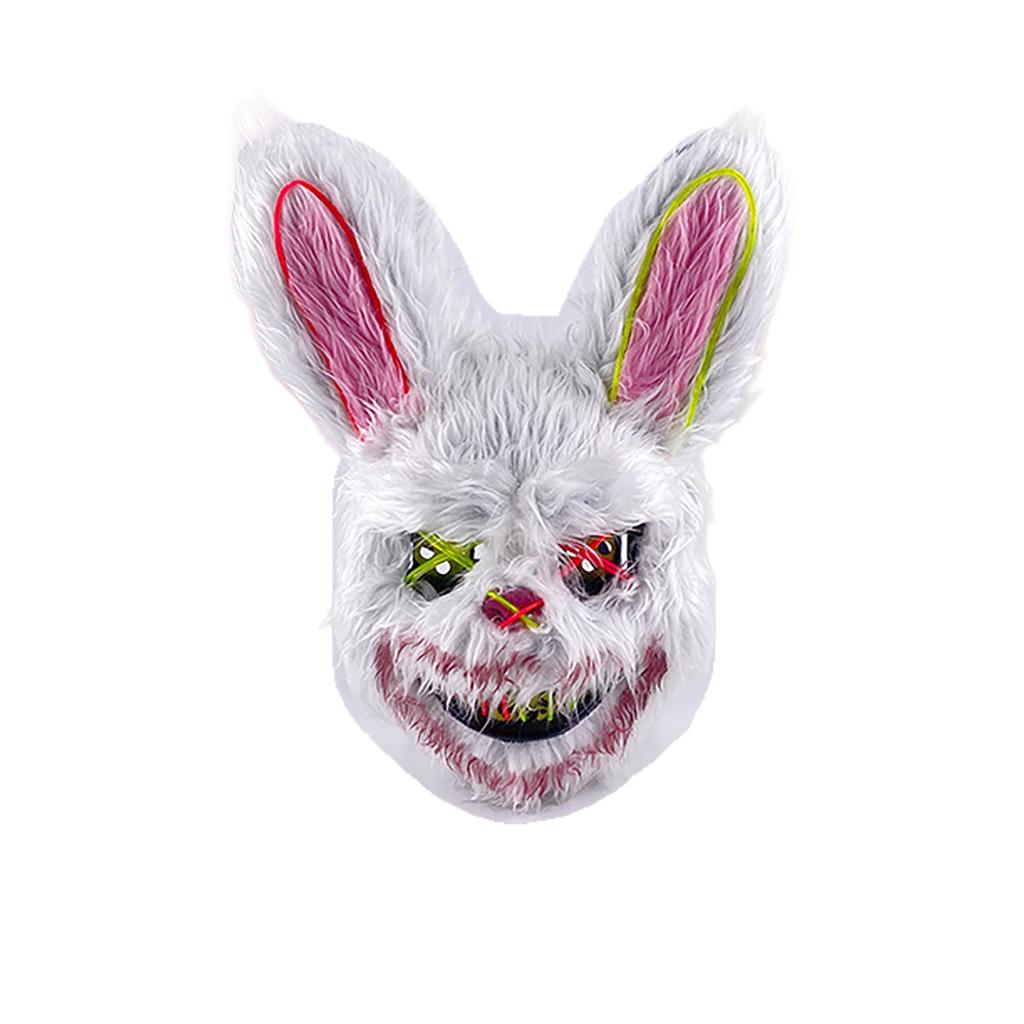 Halloween Luminous Mask Black Bear Brown Bear Cos Props LED Dance Party Scary Mask