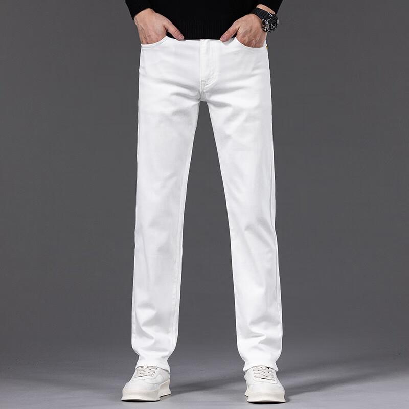 DK Men's Loose Straight Fit Denim Jeans