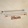 30/40/50/60cm Montado en la Pared Color Cromado Latón Hecho Doble Barra para Toallas Para Accesorios de Baño Toallero Portatoallas YT-10198