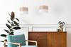 Single Hanging Lamp Classic Oak Veneer Lampshade 20Cm