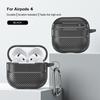 KEYSION Ütésálló tok AirPods 4-hez szénszálas textúra puha TPU szilikon Bluetooth fülhallgató fedél AirPods 4th-hez