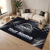 Custom Rug MAN Truck Pattern Print Name Text Soft Non‑Slip Floor Carpet for Home Indoor Decoration