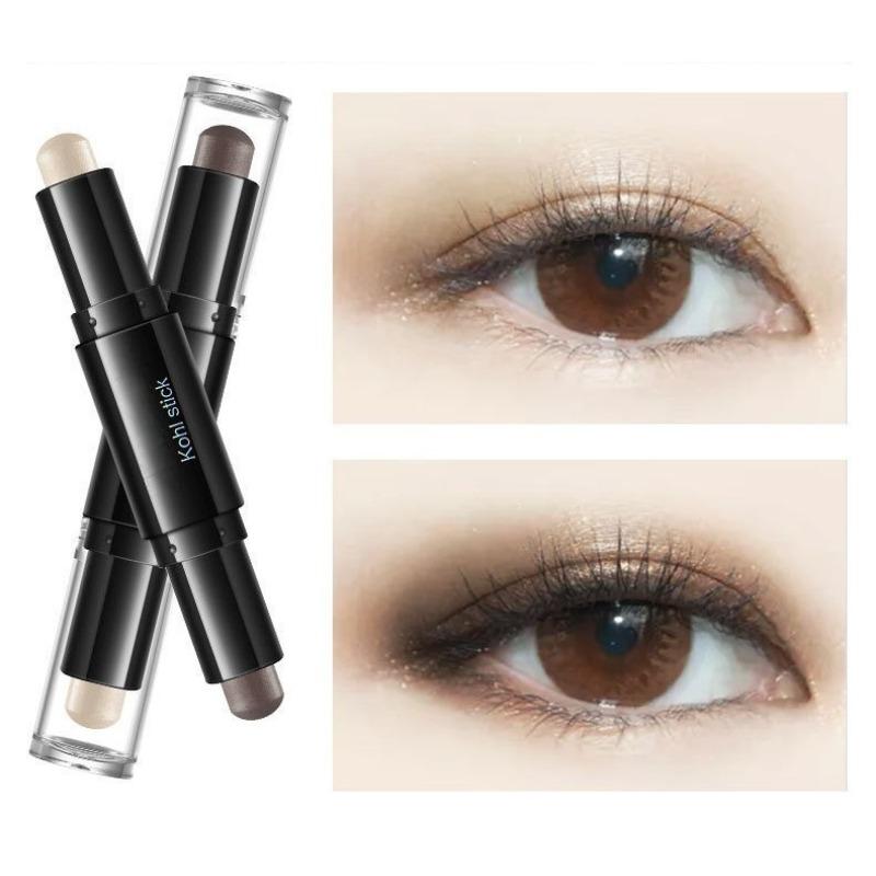 Doppelkopf Zweifarbig Lidschattenstift Faulenzer Schlafen Seidenraupe Highlighter Stift