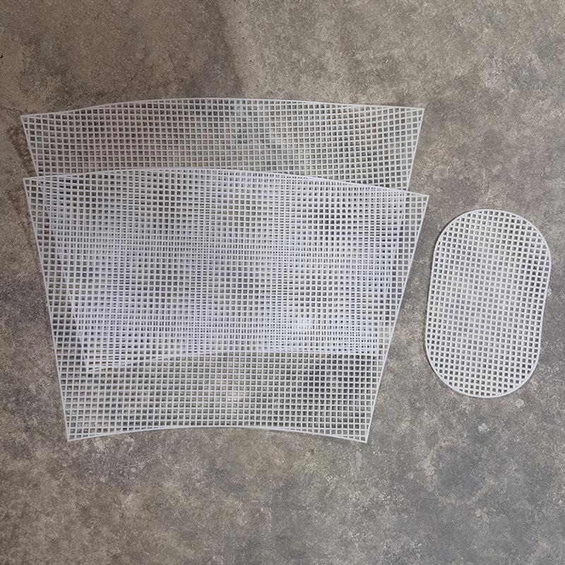 Embroidery Bucket Bag Auxiliary Knitting Sewing Weaving Plastic Mesh Sheet For Diy Accessories Handmade Easy Knit Helper