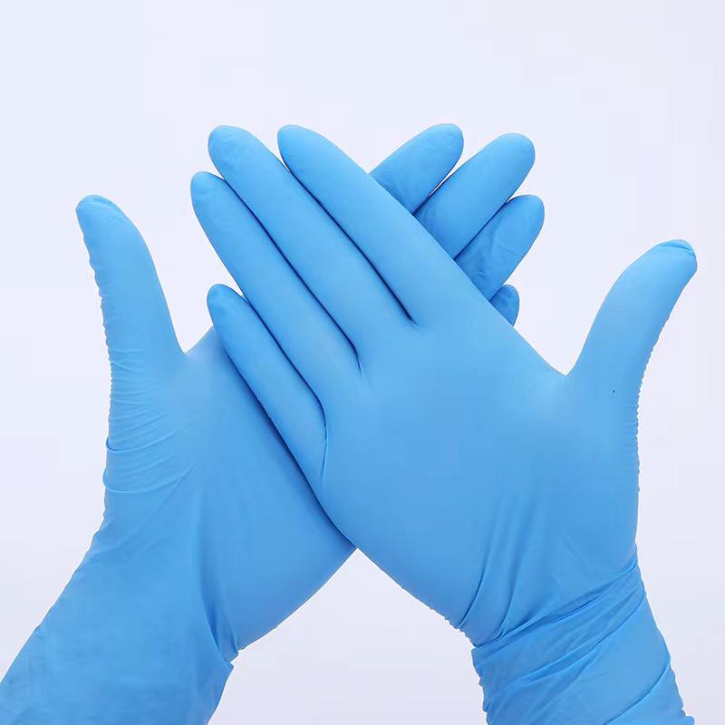 Wanli Black Nitrile Disposable Gloves - Food Grade, Acid & Alkali Resistant, Ideal for Housework & Tattoos