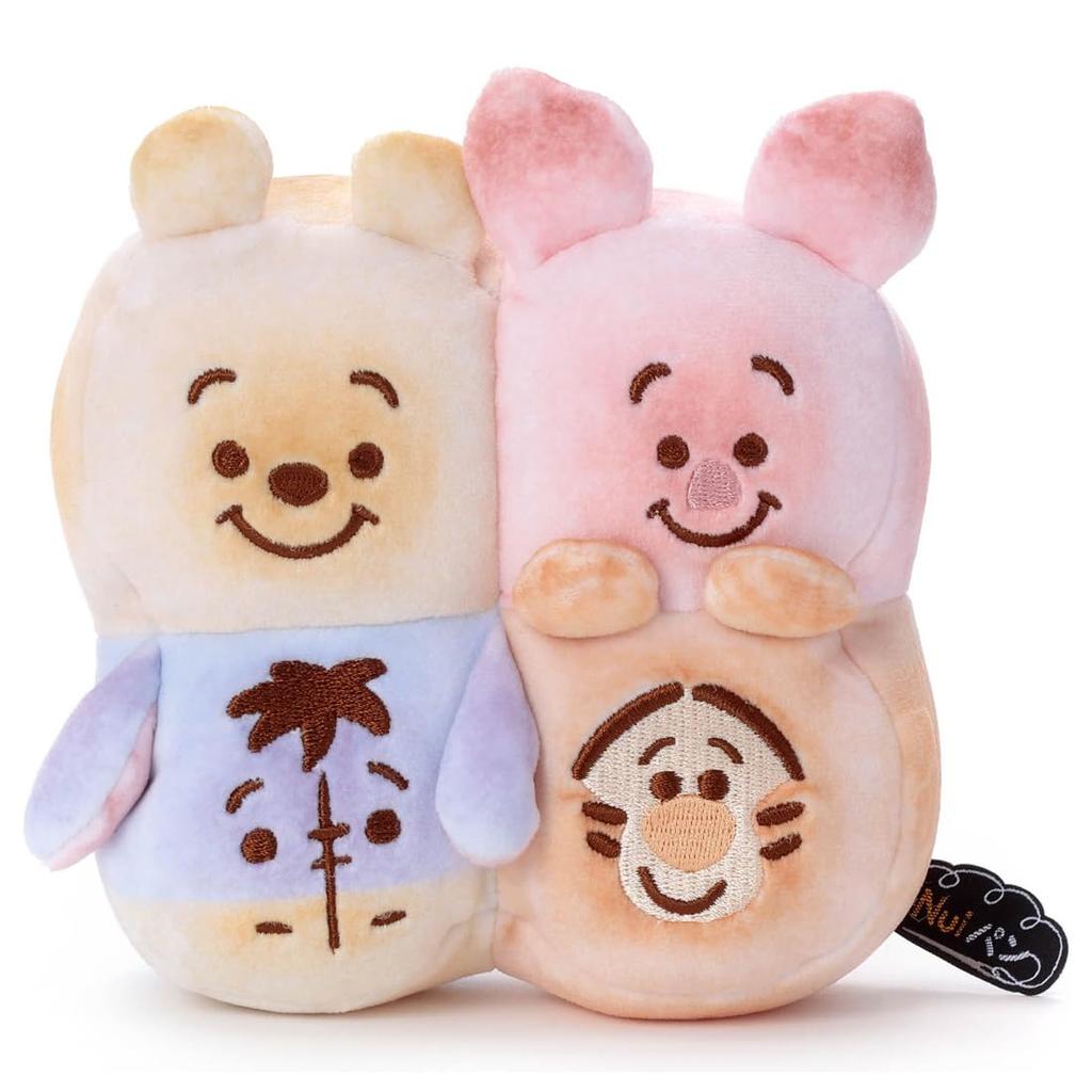 Takara Tomy Arts Disney Character Nui Pan Plush Toys and 14cm Tall (Small) - Tear-a-Bread, Pooh, Piglet, Eeyore, Tigger, Approx.