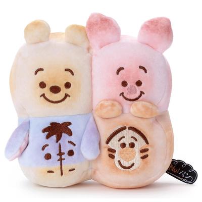 Takara Tomy Arts Disney Charakter Nui Pan Plüschtiere (Klein) - Reißbrot, Puh, Ferkel, I-Aah und Tigger, Ca.. 14cm Hoch