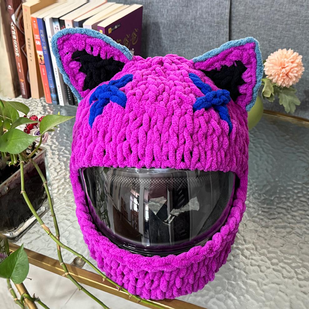 Nieuwe Kerst Pluche Cover Motorhelm Accessoires Motocross Volledig Gezicht Vrouwen Helm Decoratie Helm Cosplay Styling