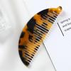 Hot-selling Semi-circular Acetate Hair Comb: Portable Anti-static Marble Design for Women
