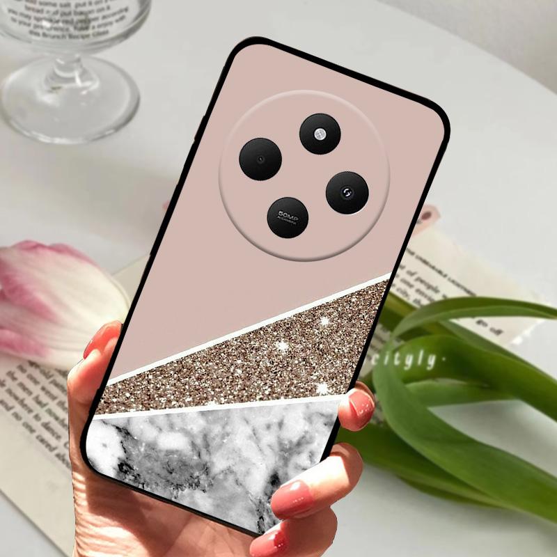 For Redmi 14R 5G Case 14 R Shockproof Silicone TPU Balck Matte Phone Cover For Xiaomi Poco C75 4G C 75 Protective Bumper Fundas