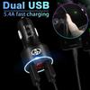 Car Charger 2 USB Ports Fast Charging Digital Display Car Accessories for Toyota GR TRD Fortuner Chr Verso Prius Hiace Yaris Trd Camry