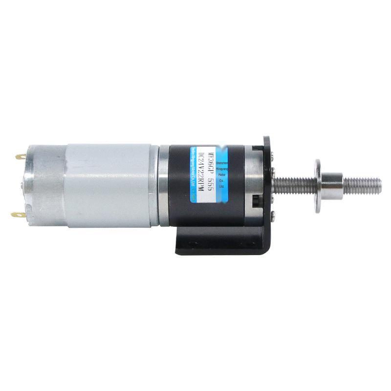 Mini Motore Elettrico CC con Riduttore Planetario 36GP555, Albero Filettato M8, 12V