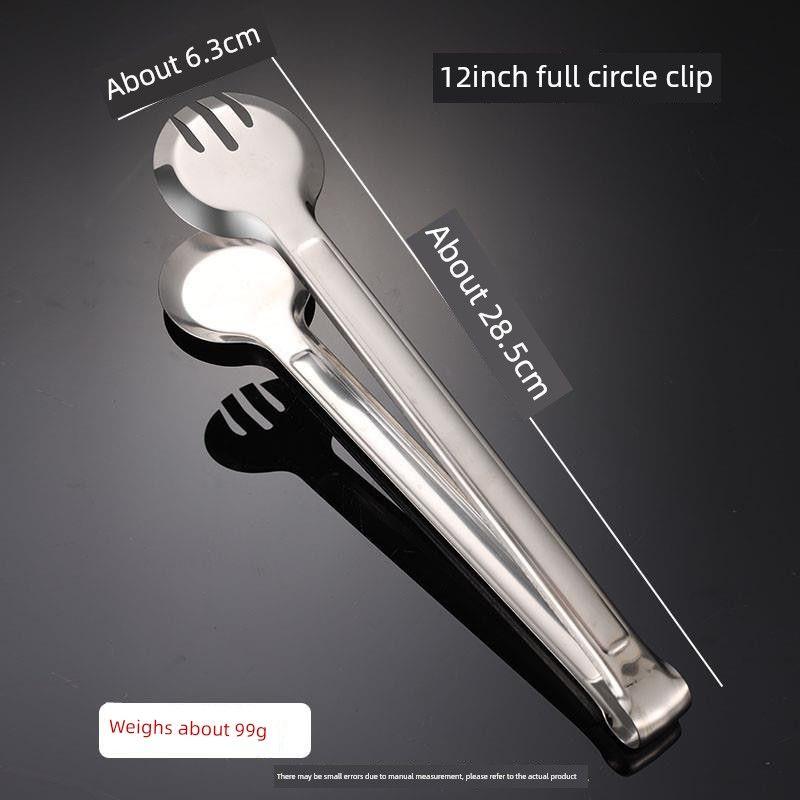 Stainless Steel Tongs, Food Tongs, Stainless Steel Food Clips, Bread Tongs, Barbecue Tongs, Bun and Steamed Bun Tongs, Extended Spicy Hot Pot Tongs