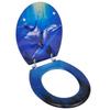 Day and Night - Day and Night MDF Toilet Seat with Dolphin Cover