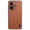 For Honor 400 5G (Global) Case Wood Texture PU Leather Coated PC TPU Phone Cover