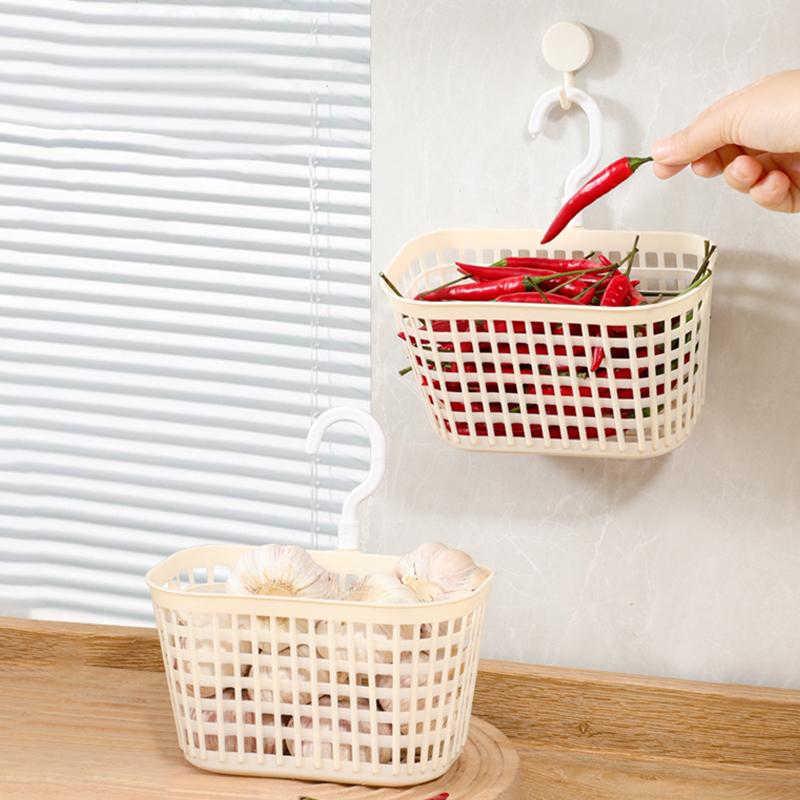 Kitchen Storage Basket Hangable Storage Basket For Onions Ginger Garlic Stylish Vegetable Storage Organizer Basket
