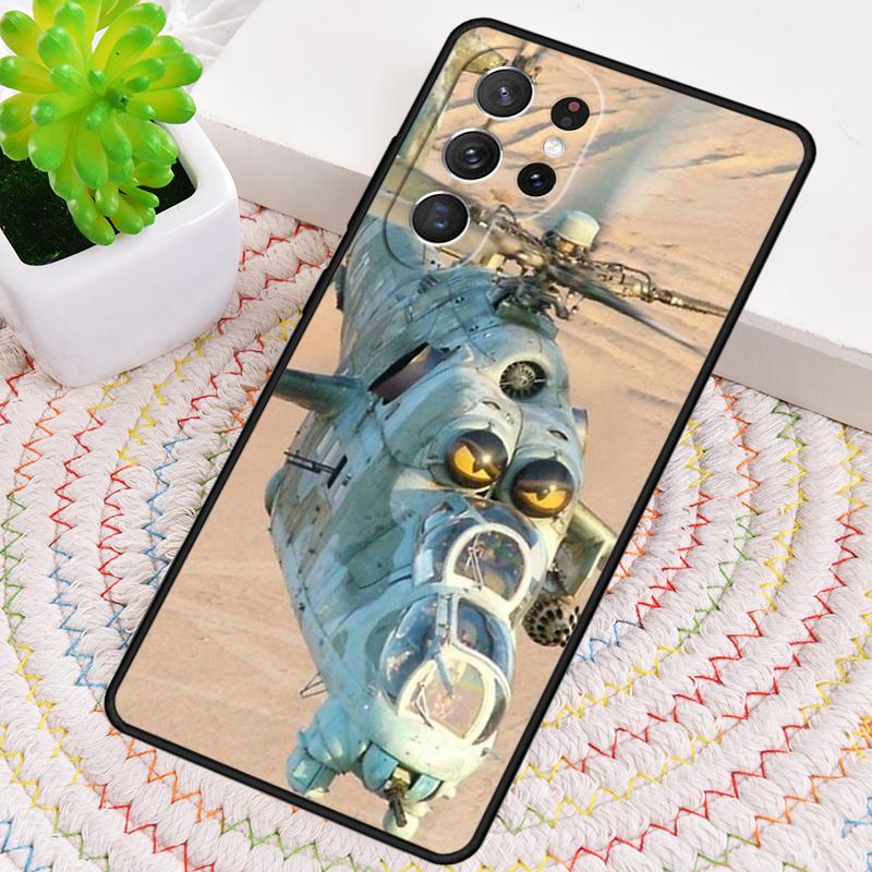 Mil Mi 24 Hind Hubschrauber Silikon Handyhülle Für Samsung Galaxy note 10 pro S26 S25 S24 S23 S22 S21 Plus S25Ultra Capa Cover