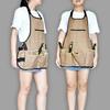 Durable Gardening Apron Garden Apron with Adjustable Straps Capacity Tool Pockets Outdoor Gardening Work Apron for Scissors