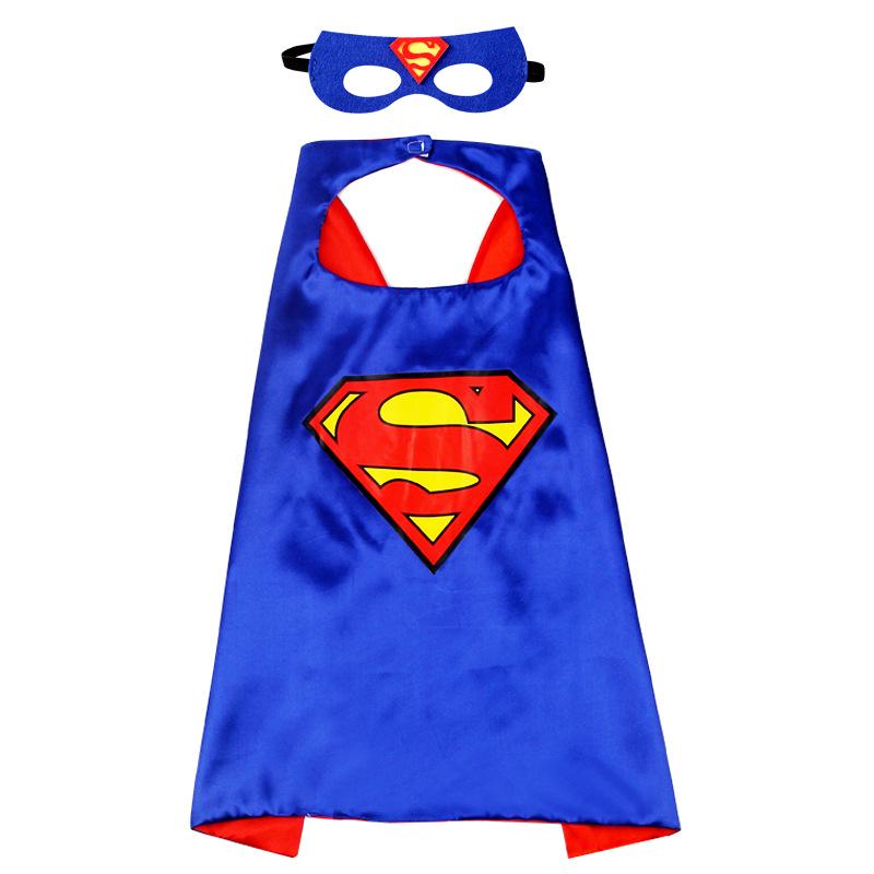 June 1 Kids' Hero Anime Cape: Cartoon Superman, Captain America, Hulk Costume