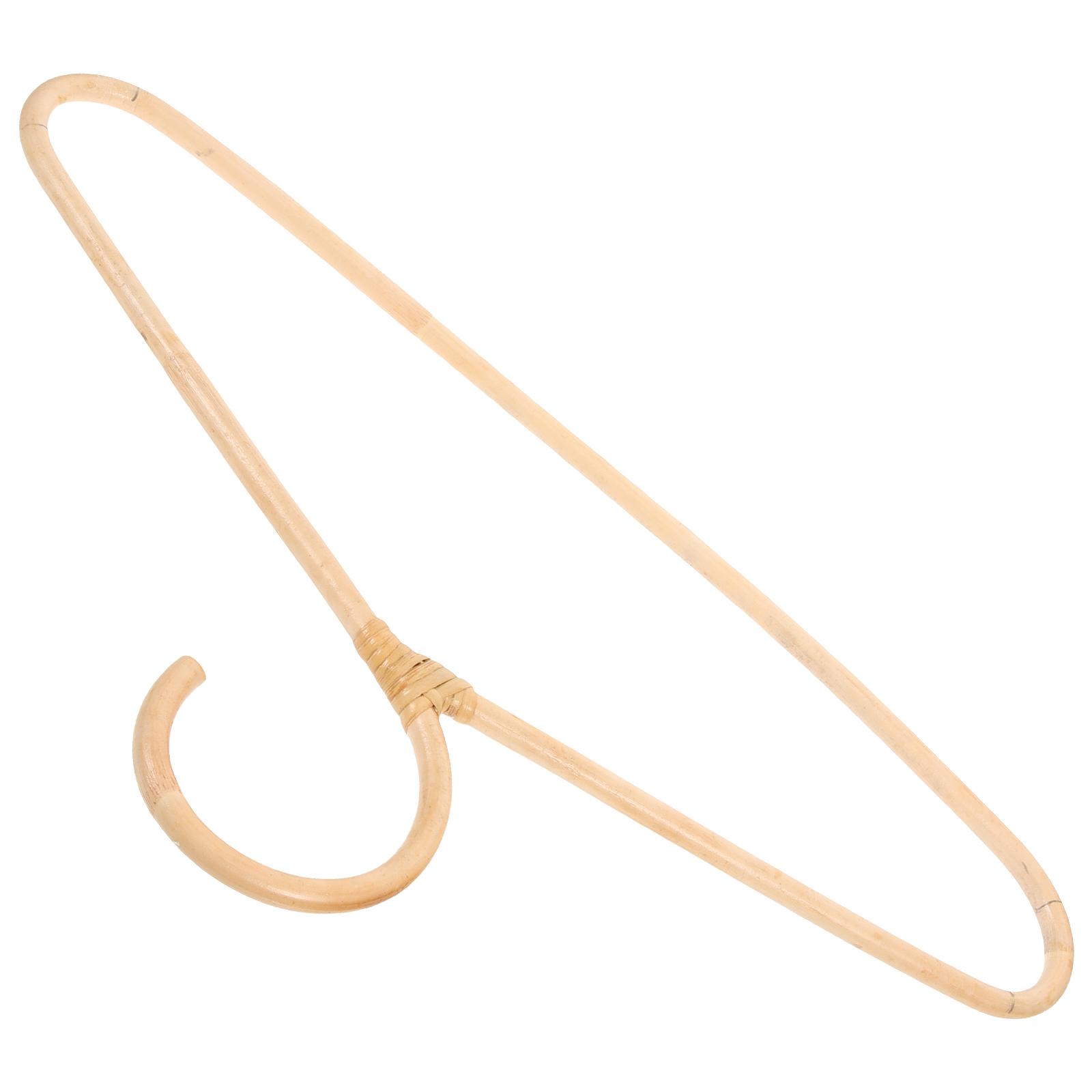 

Ротанговая вешалка для одежды Натуральное дерево Ручная работа Одинарный крючок Гардероб Шкаф Хранение Декоративная Винтажная Взрослая Детская хаки