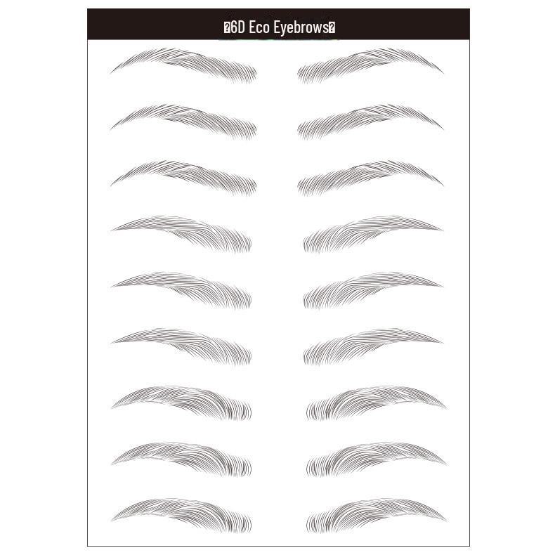 3D Waterproof Eco-Imitation Eyebrow Tattoo Stickers