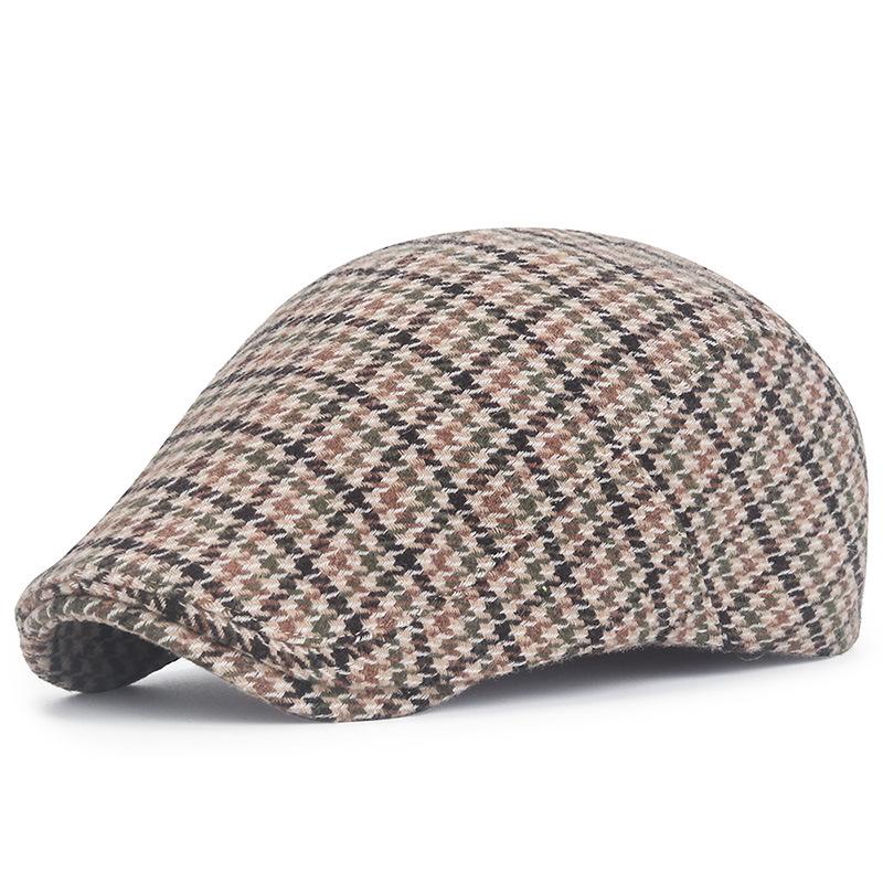Men and Women Unisex’s Retro Berets Plaid Breathable Absorbent Paperboy Cap Spring Autumn Outdoor Casual Street Hats
