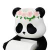 Tissue Holder Panda Design Flexibly Fixed Napkin Rack with Non-Slip Surface Easy Installation Tissue Storage Rack Bathroom Accessories