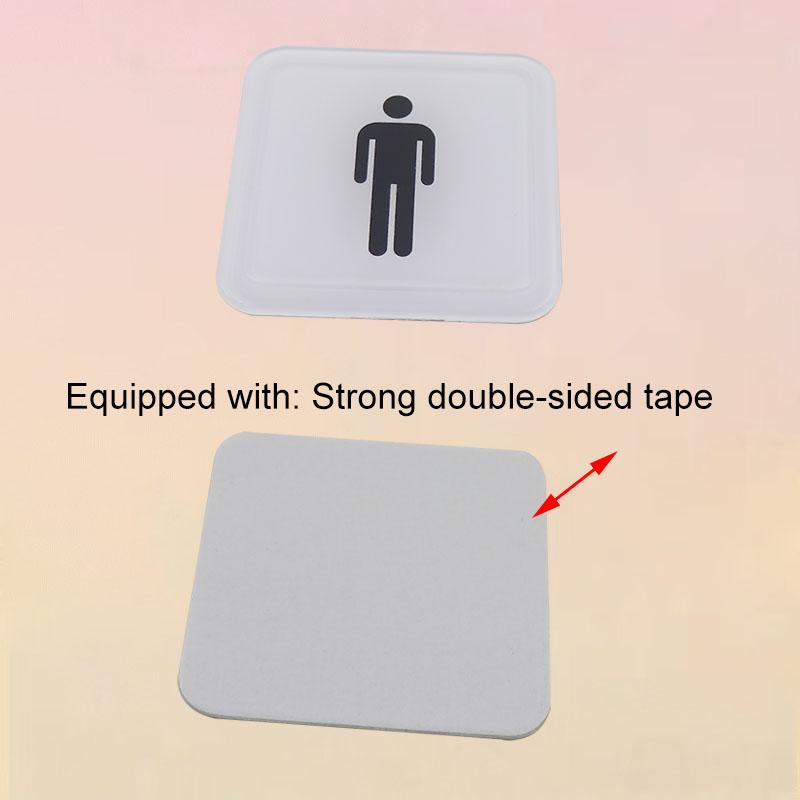 Male and Female Toilet Signage Sign Restroom Label WC Door Signs Men Women Bathroom Indicator for Mall Shops Cafe Home House