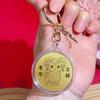 2027 Year of the Goat Gold Foil Lucky Pendant Fine Engraved Design Good Fortune Charm for Collectible Gift Jewelry
